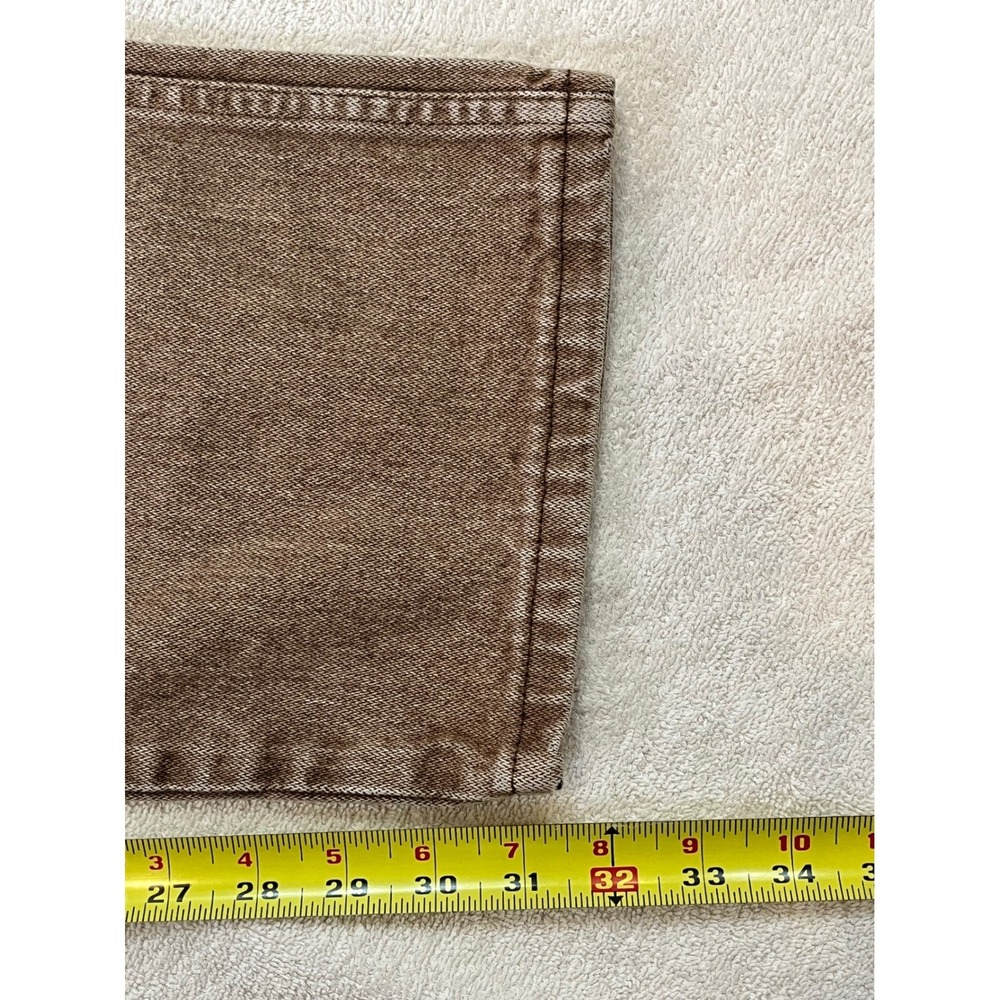 Wrangler Mens Cowboy Cut Original Fit Jeans 35x32 Vintage Wash Brown 13MWZBW - Picture 6 of 6